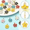 10Pcs Alloy Enamel Pendants FIND-FS0005-32B-2