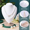 Bust Shaped PU Leather Necklaces Display Stands NDIS-WH0017-13B-3
