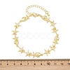 Brass Link Chain Bracelets for Women BJEW-A090-06B-G-5