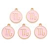 Alloy Enamel Pendants X-ENAM-S124-01A-09L-2