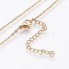 304 Stainless Steel Pendant Necklaces NJEW-P224-11G-3