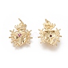 Brass Micro Pave Cubic Zirconia Pendants ZIRC-L091-064G-2