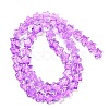 Transparent Glass Beads Strand GLAA-F112-02G-01-2