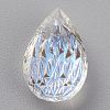 Embossed Glass Rhinestone Pendants GLAA-J101-05A-001SI-3