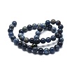 Natural Dumortierite Quartz Bead Strands G-I224-03-10mm-2