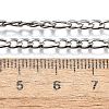 Tarnish Resistant 304 Stainless Steel Figaro Chain Necklace Making STAS-K168-03P-3