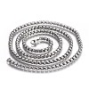 Non-Tarnish 304 Stainless Steel Box Chain Necklaces NJEW-O110-05J-P-1
