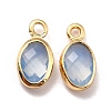 Eco-Friendly Brass with Glass Pendants X-KK-K268-01J-2