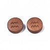 Laser Engraved Wood Beads WOOD-S053-53B-2