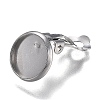 Tarnish Resistant 304 Stainless Steel Clip-on Earring Setting STAS-I166-33P-2