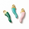 Alloy Enamel Charms PALLOY-F259-02G-3