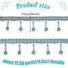 Curtain Plastic Beaded Fringe Trim OCOR-WH0090-69C-2