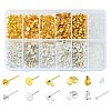 800Pcs 7 Style Iron & Plastic Stud Earring Findings DIY-YW0006-91-1