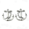 Tibetan Style Alloy Anchor Pendants TIBEP-839-AS-NR-1