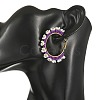 Glass Hoop Earrings EJEW-MZ00827-02-2