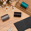 3 Roll 3 Colors Flat Waxed Polyester Thread String YC-CL0001-01C-4