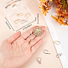 16Pcs 8 Style Brass Micro Pave Clear Cubic Zirconia Earring Hooks KK-BBC0012-30-3