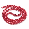 Baking Paint Transparent Glass Beads Strands DGLA-A034-J2mm-B-4