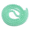 Baking Paint Imitation Jade Glass Round Bead Strands DGLA-Q021-6mm-22-A-2
