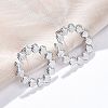 304 Stainless Steel Stud Earrings for Women LS-EJEW-K306-18P-1