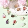 10Pcs Natural & Synthetic Mixed Gemstone Pendants G-YW0002-25-5