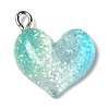 Gradient Color Transparent Resin Pendants RESI-A023-01A-1