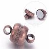 Brass Magnetic Clasps with Loops X-KK-H361-R-2