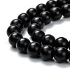 Natural Black Onyx Beads Strands X-G-Z024-01B-2