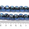 Handmade Foil Lampwork Beads Strands FOIL-K003-06B-19-5