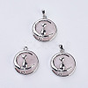 Natural Rose Quartz Kitten Pendants G-K234-D13-1
