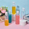 40Pcs PET Plastic Press Cap Transparent Bottles MRMJ-BC0003-53-4