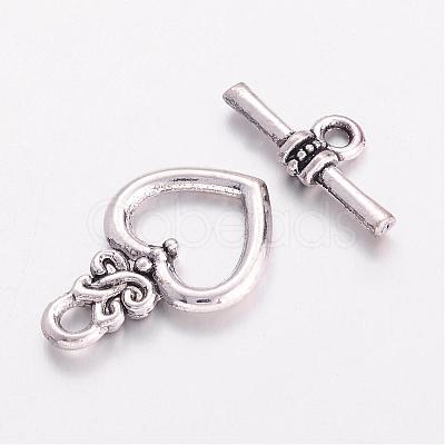 Alloy Toggle Clasps EA9137Y-NF-1