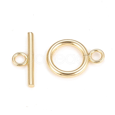 Brass Toggle Clasps KK-Q765-01G-1