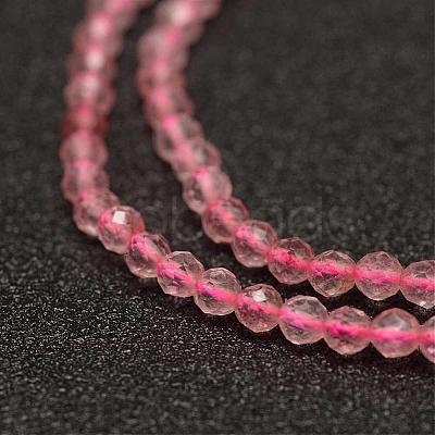 Natural Strawberry Quartz Beads Strands G-K182-2mm-06-1