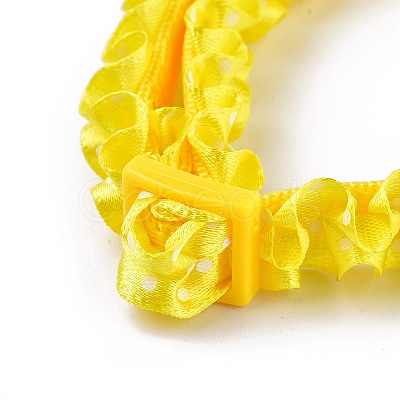 Adjustable Polyester Lace Dog/Cat Collar MP-K001-B05-1