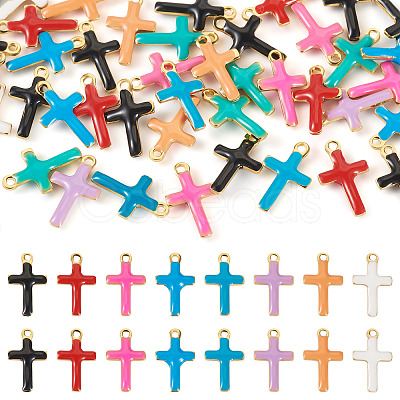 50Pcs 304 Stainless Steel Enamel Charms STAS-TA0003-32B-1