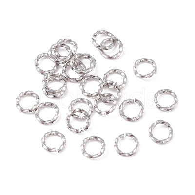 Tarnish Resistant 304 Stainless Steel Open Jump Rings STAS-F191-12P-A-1