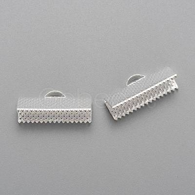 Iron Ribbon Crimp Ends IFIN-S008-S-1