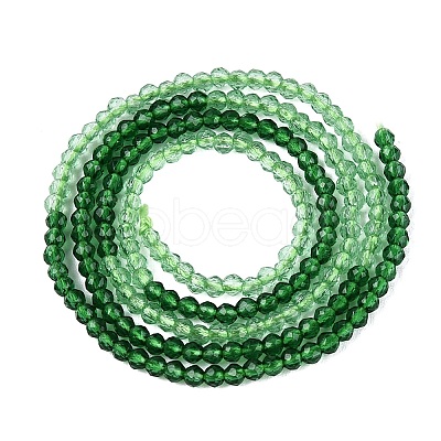 Transparent Glass Beads Strands GLAA-N074-01A-07-1