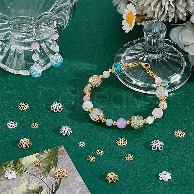 1310Pcs Iron & Alloy & Brass Bead Caps FIND-PH0027-73-1
