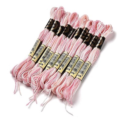 10 Skeins 6-Ply Polyester Embroidery Floss OCOR-K006-A67-1