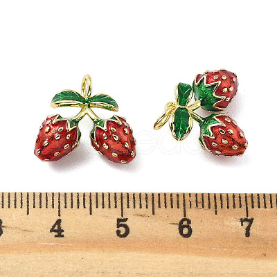 Brass Enamel Pendants X-KK-R229-07G-06-1