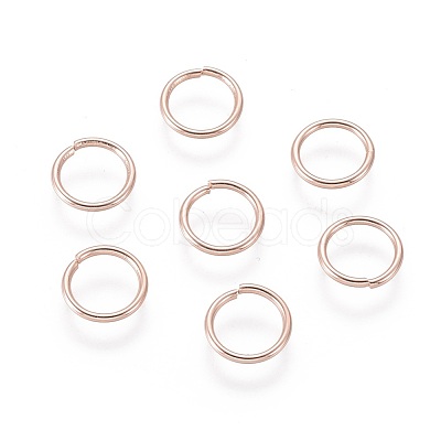 304 Stainless Steel Open Jump Rings STAS-O098-02RG-06-1
