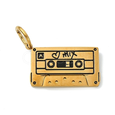 304 Stainless Steel Enamel Pendants STAS-A145-01D-G-1