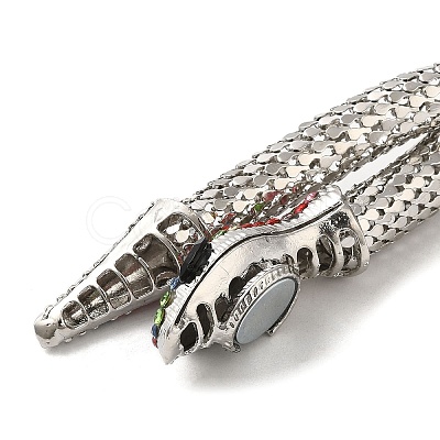 Alloy Popcorn Chain Necklaces NJEW-Z020-01D-P-1