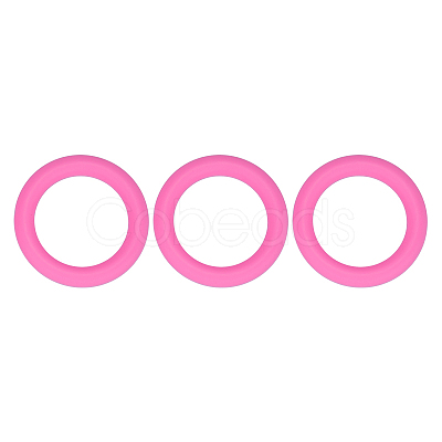3Pcs Ring Silicone Focal Beads JX895J-01-1