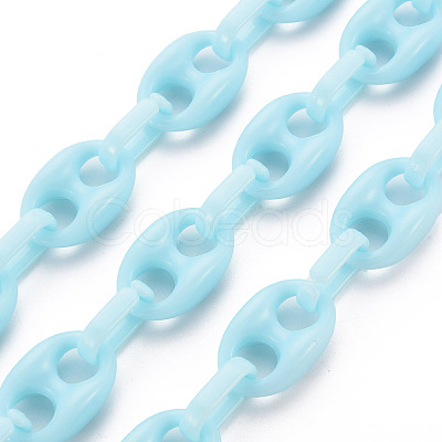 Handmade Opaque Acrylic Link Chains LS-CHAC-ZX0001-01A-1