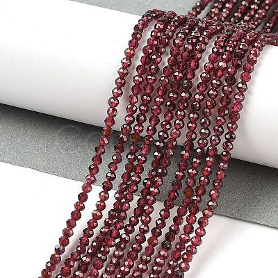 Natural Garnet Beads Strands LS-G-F619-17A-2mm-1