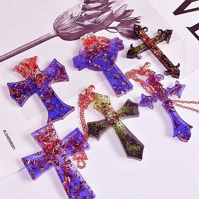 DIY Cross Pendant Silicone Molds LS-DIY-E057-02-1