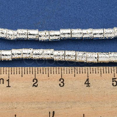 Electroplated Natural Lava Rock Beads Strands G-I360-J01-04-1